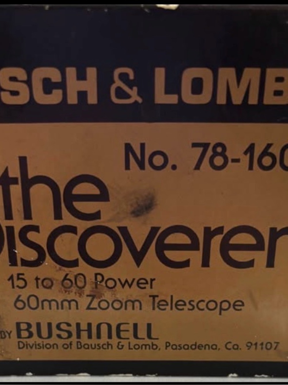 Bausch & Lomb Scope - 15 to 60 Power - 60 mm Zoom